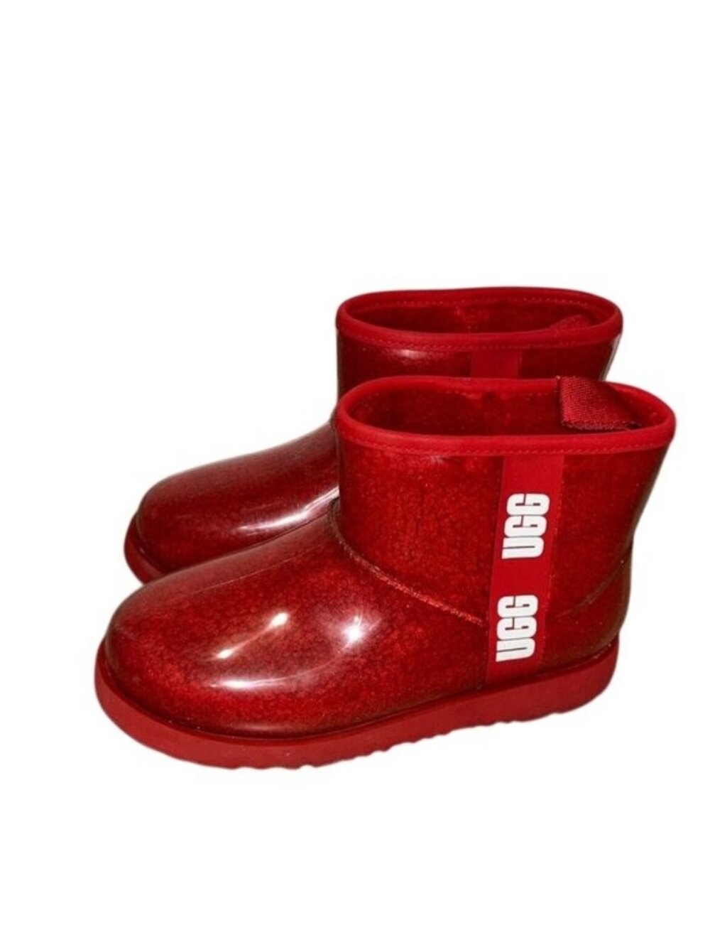 UGG Red Classic Clear Mini Waterproof Boots Women’s Size 5